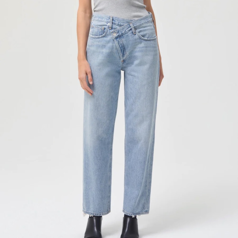 Agolde Light Blue Straight Leg Jeans